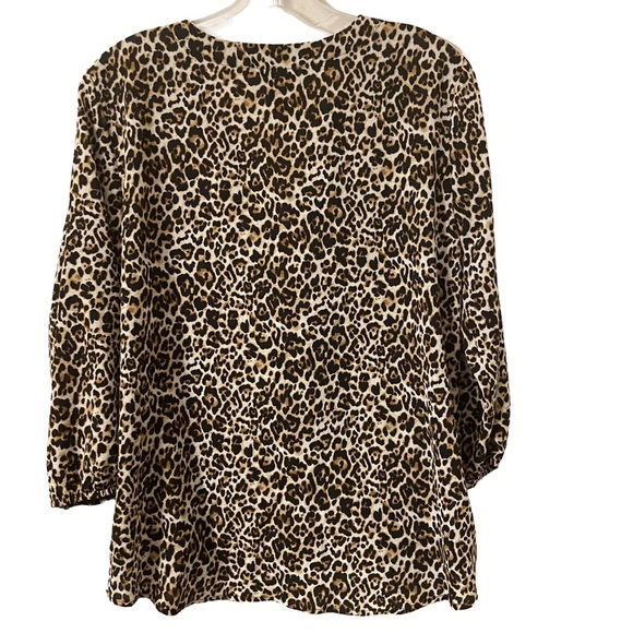 Alyx Women’s Pullover V Crisscross Elastic Hem Blouse Size Medium New. - Picture 2 of 4